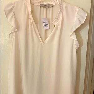 Loft Split Neck Blouse